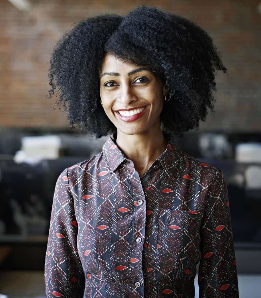 Photo of smiling woman