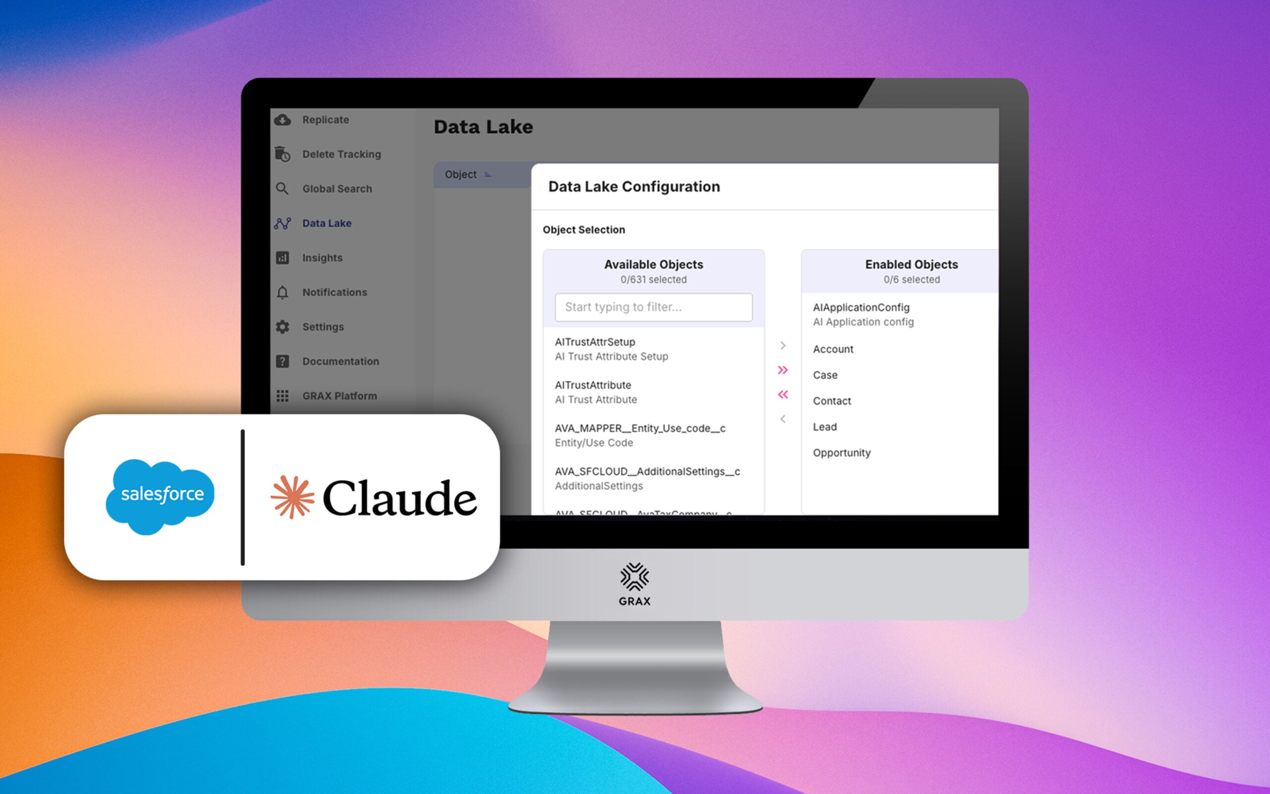 Salesforce to Claude AI | Data Replication | GRAX